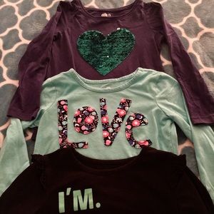 Girls Lot of 3 shirts